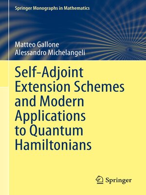 cover image of Self-Adjoint Extension Schemes and Modern Applications to Quantum Hamiltonians